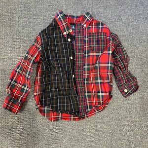Ralph Lauren plaid Button Down - 12-18 months.  Like new conditon